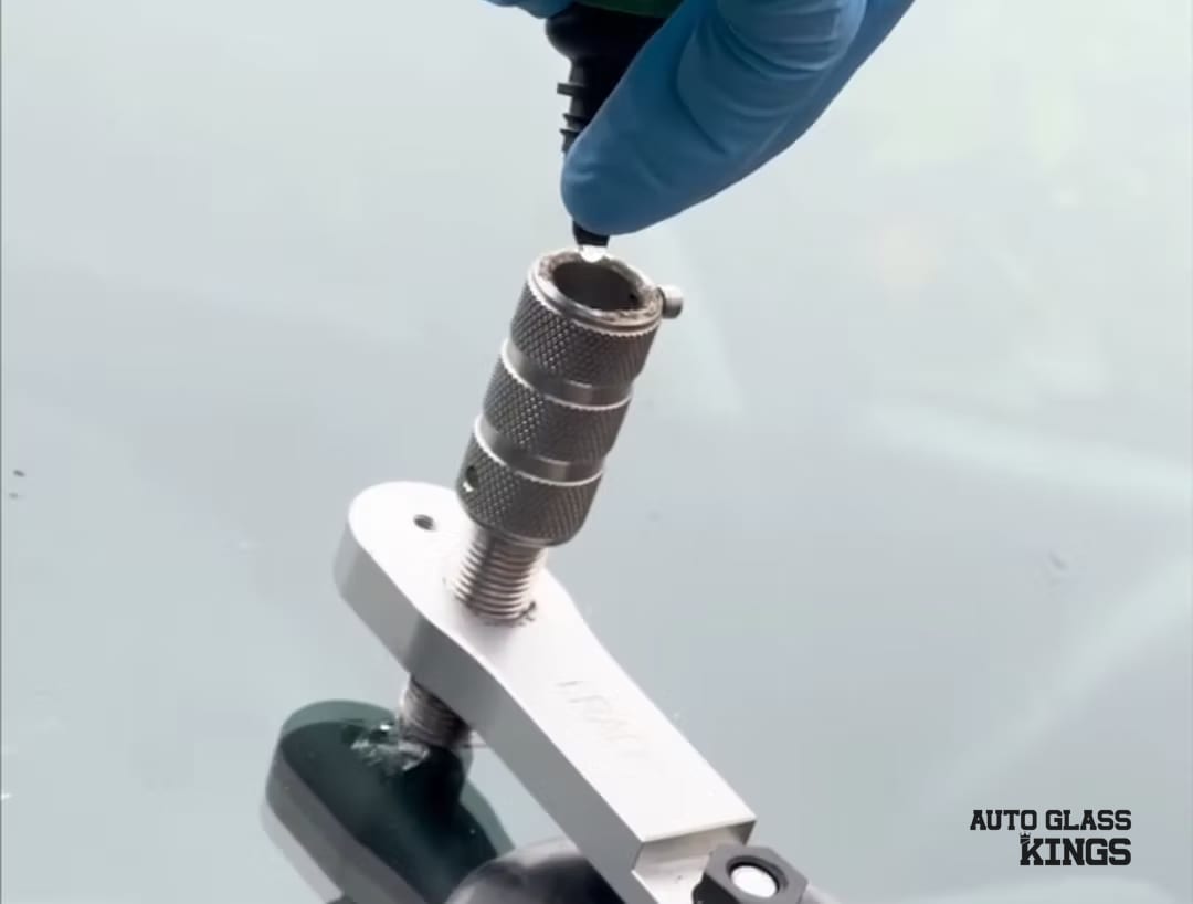 Windshield repair work