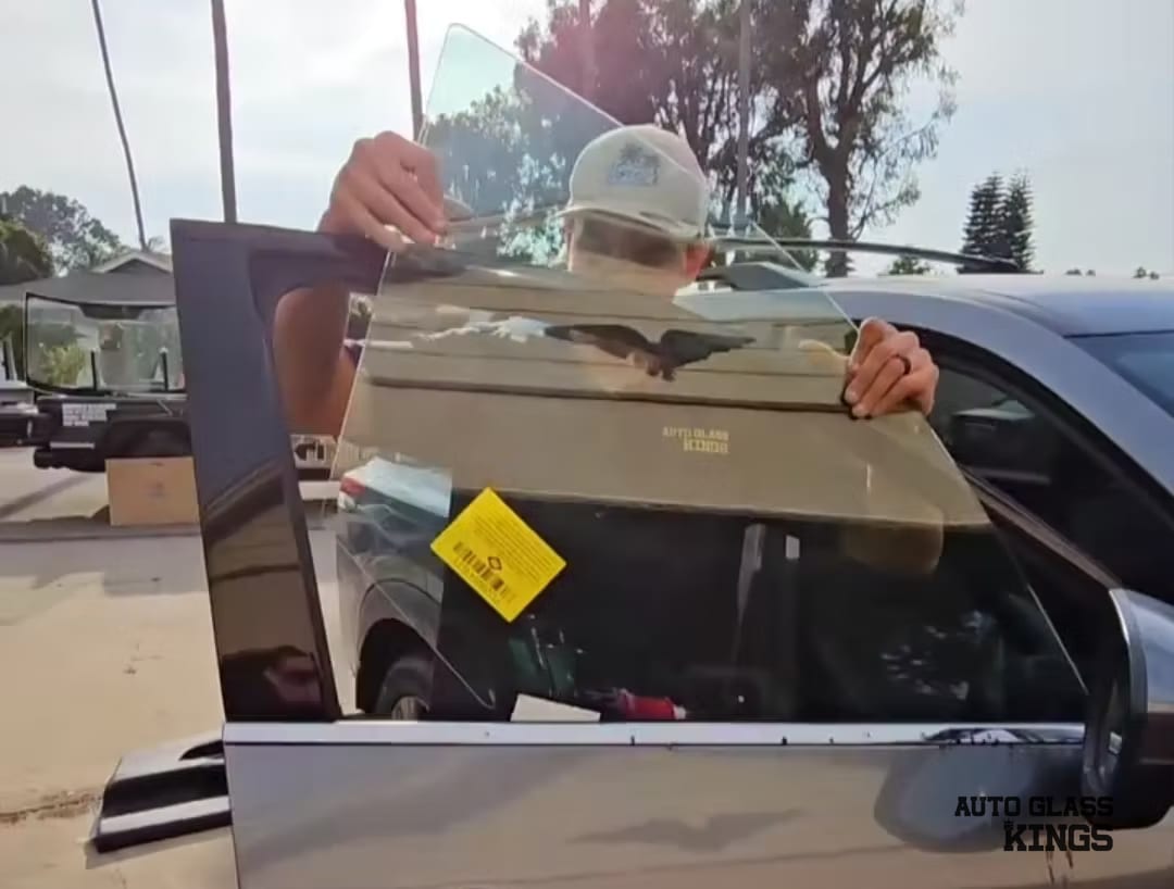Side window replacement on a customer vehicle