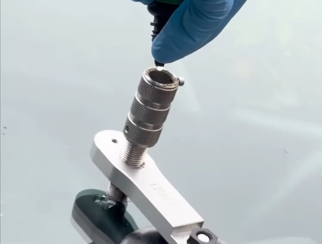 Windshield repair work