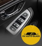 Door panel power window switches inside a vehicle
